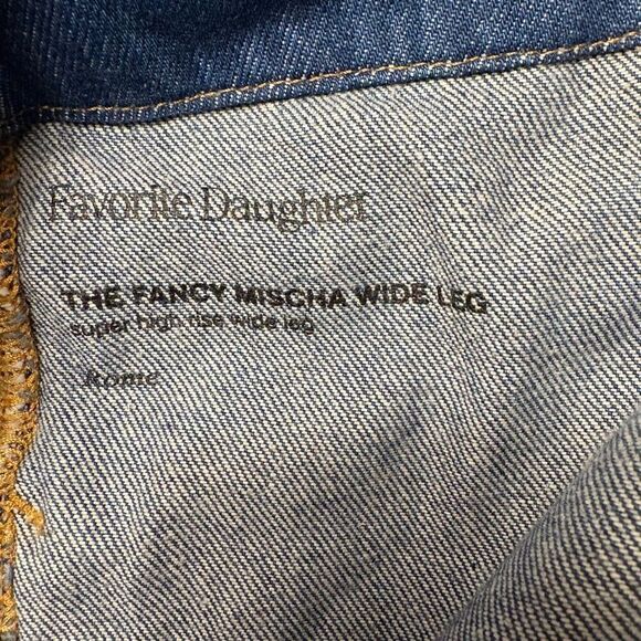 FAVORITE DAUGHTER The Fancy Mischa Wide Leg Denim Jean Pant Size 30 - Picture 7 of 9